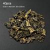 40Pcs 5 Styles Halloween Themed Tibetan Style Alloy Pendants Sets TIBEP-YW0002-02-1