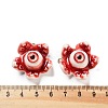 Eyeball Theme Opaque Resin Enamel Pendants RESI-D076-02D-3
