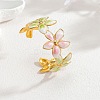 304 Stainless Steel Cuff Bangles for Women BJEW-F525-04E-G-1