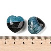 Natural Agate(Dyed & Heated) Heart Palm Stone G-Q021-04-3