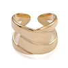 Ion Plating(IP) 304 Stainless Steel Cuff Rings RJEW-G285-64G-2