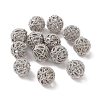 Rack Plating Brass Hollow Beads KK-P219-01B-P-1