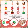 24Pcs 12 Styles Christmas Theme Opaque Resin Pendants RESI-FS0001-86B-4