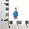 Brass Enamel Charms KK-C106-05G-4