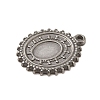 304 Stainless Steel Pendant Cabochon Settings STAS-G344-09P-2