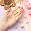 10Pcs Rack Plating Brass Pave Clear Cubic Zirconia Bowknot Connector Charms KK-SC0006-74-4