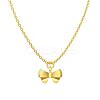 Bowknot 925 Sterling Silver Pendant Necklaces for Women NJEW-F338-04G-2