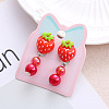 Alloy Plastic Clip-on Earrings for Kid WG21FF0-13-1