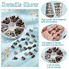 120Pcs 3 Colors Tibetan Style Alloy Bead Cone FIND-GO0003-34-5