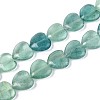 Natural Green Fluorite Beads Strands G-T142-64B-4