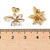304 Stainless Steel Micro Pave Glass Cubic Zirconia Stud Earring for Women LS-EJEW-K302-06G-3
