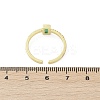 Brass Micro Pave Cubic Zirconia Cuff Rings RJEW-S400-16B-G-5