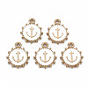 Alloy Enamel Pendants ENAM-N055-016E-NR-1