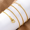 Brass Box Chains Necklaces for Women NJEW-D302-08G-5