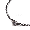 2.5MM 304 Stainless Steel Textured Cable Chain Necklaces for Women Men NJEW-JN05819-01-5