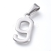 Non-Tarnish 304 Stainless Steel Pendants STAS-L210-05E-P-1
