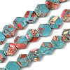 Dyed Synthetic Imperial Jasper Beads Strands G-D337-10mm-A03-2