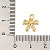 Rack Plating Brass Micro Pave Cubic Zirconia Charms KK-I716-22G-01-3