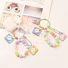25Pcs 5 Colors Opaque Resin Pendants RESI-CJ0003-06-6