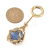 304 Stainless Steel Macrame Pouch Empty Stone Holder Pendant Decoration HJEW-JM01184-01-3