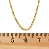 Brass Curb Chain Necklaces for Women NJEW-D302-50G-5