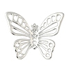 304 Stainless Steel Hollow Butterfly Pendants STAS-L293-16B-P-1