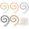 5Pcs 5 Colors Zinc Alloy Bag Straps FIND-PH0010-81-1
