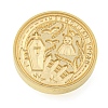 Halloween Series Wax Seal Brass Stamp Heads AJEW-M039-01G-2