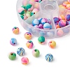 90Pcs 6 Colors Handmade Polymer Clay Beads CLAY-YW0001-80-2