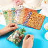 50Pcs 10 Colors Rose Printed Organza Drawstring Bags OP-TA0001-15B-6