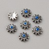 Tibetan Style Alloy Cabochons MRMJ-WH0075-97J-2