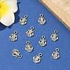 Tibetan Style Alloy Frog Charms X-TIBEP-O009-28-5
