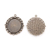 Tibetan Style Oval Pendant Cabochon Settings LS-TIBE-473-AB-NR-2