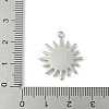 304 Stainless Steel Pendant Cabochon Settings LS-STAS-L293-07P-3