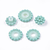Rubberized Style Acrylic Beads MACR-T022-02B-3