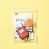 Study Theme 5Pcs 5 Styles Eco-Friendly Silicone Focal Beads SIL-FS0001-12-4
