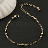 Rack Plating Brass Link Chain Bracelets for Women BJEW-G735-03G-1