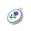Printed Alloy Pendants ENAM-F160-02C-G-2