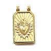 Rectangle Brass Pendants X-KK-S508-03E-G-1