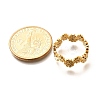 201 Stainless Steel Daisy Finger Ring for Women RJEW-A053-01G-3