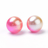Rainbow Acrylic Imitation Pearl Beads LS-OACR-R065-10mm-A04-2