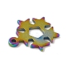 Ion Plating(IP) 201 Stainless Steel Pendants STAS-A066-10M-4