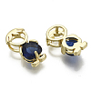 Brass Cubic Zirconia Pendants X-ZIRC-N039-036-NF-2