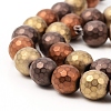 PVD Vacuum Plating Non-magnetic Synthetic Hematite Beads Strands G-F682-01B-3