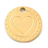 Ion Plating(IP) 316L Surgical Stainless Steel Charms STAS-F302-01G-2