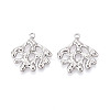 304 Stainless Steel Imitation Coral Pendants STAS-T069-42P-1