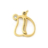 304 Stainless Steel Pendants LS-STAS-R137-01G-D-1