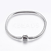 Tarnish Resistant 304 Stainless Steel European Style Bracelet Making STAS-E428-08B-P-1