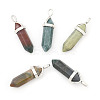 Natural Indian Agate Double Terminated Pointed Pendants LS-G-F295-04L-1