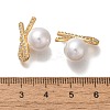 Brass Micro Pave Cubic Zirconia Pendants KK-B107-06G-3